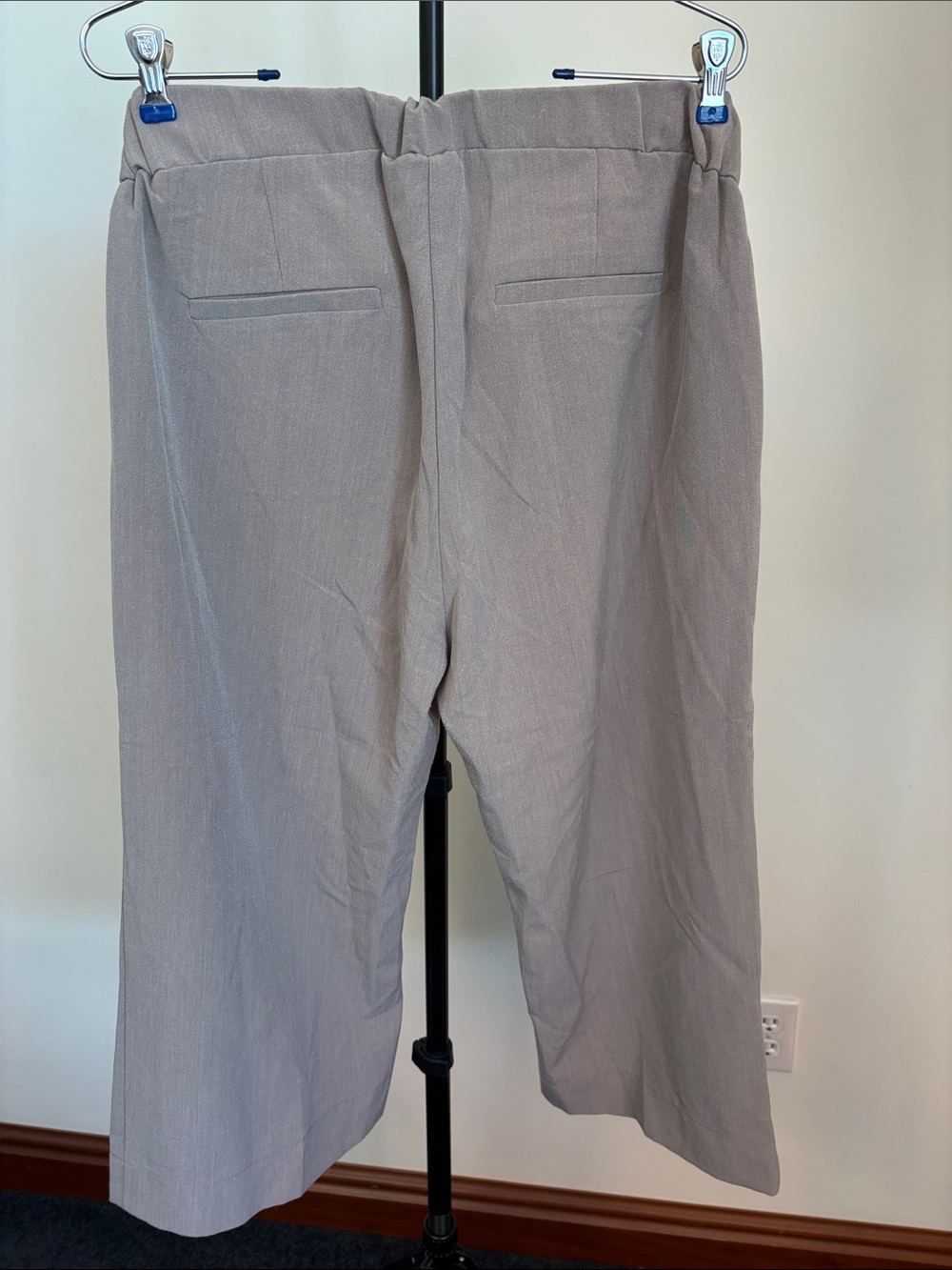 Motherhood Beige Straight-Leg Maternity Capris - Picture 3 of 5